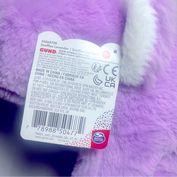 BNWT SNUFFLES LAVENDER SUPER SOFT SEALED MFG PLASTIC BAG - Picture 11 of 16